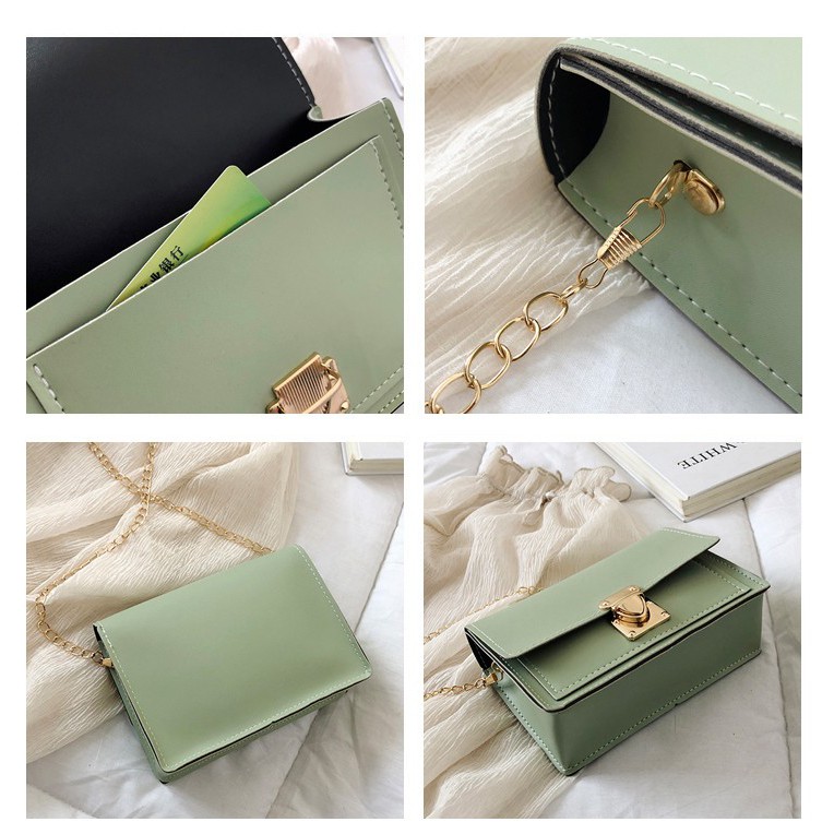 Korean Fashion Classic Women Sling Bag Lady Handbag Chain Elegant Shoulder Bag Square Bag