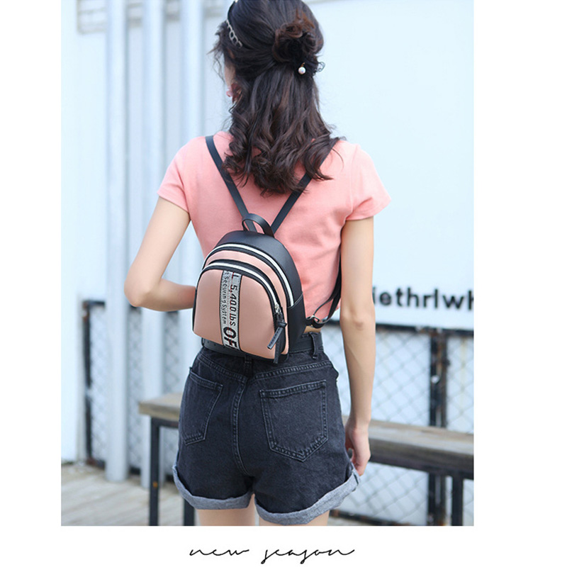 Fashion Korean Women&apos;s Bag PU Shoulder Bag Small School Bag Sling Bag Women Backpack Lady Bag