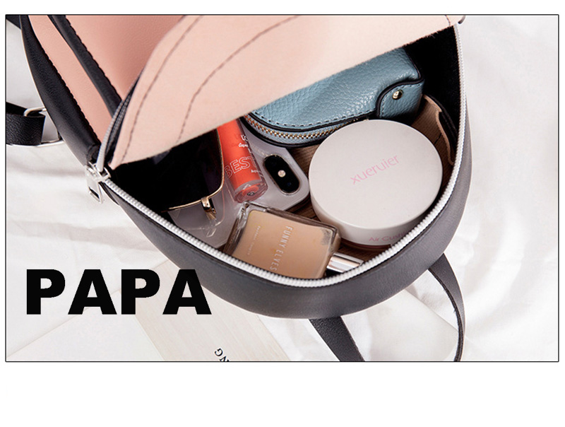 Fashion Korean Women&apos;s Bag PU Shoulder Bag Small School Bag Sling Bag Women Backpack Lady Bag