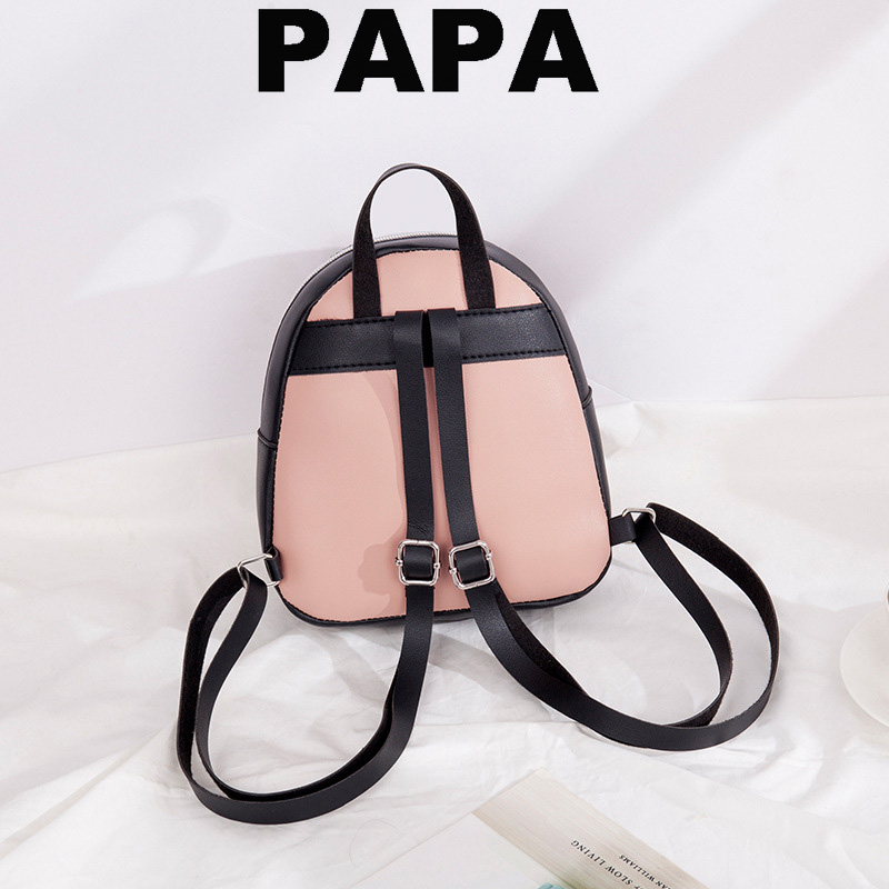 Fashion Korean Women&apos;s Bag PU Shoulder Bag Small School Bag Sling Bag Women Backpack Lady Bag