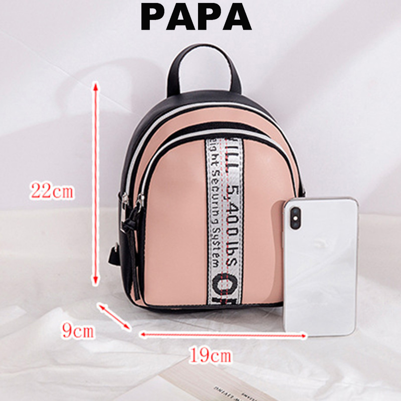 Fashion Korean Women&apos;s Bag PU Shoulder Bag Small School Bag Sling Bag Women Backpack Lady Bag