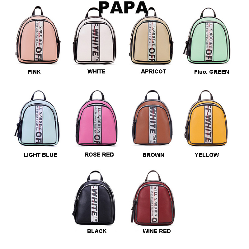 Fashion Korean Women&apos;s Bag PU Shoulder Bag Small School Bag Sling Bag Women Backpack Lady Bag
