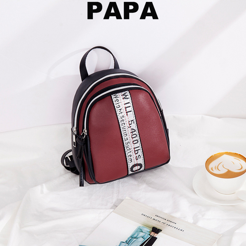 Fashion Korean Women&apos;s Bag PU Shoulder Bag Small School Bag Sling Bag Women Backpack Lady Bag