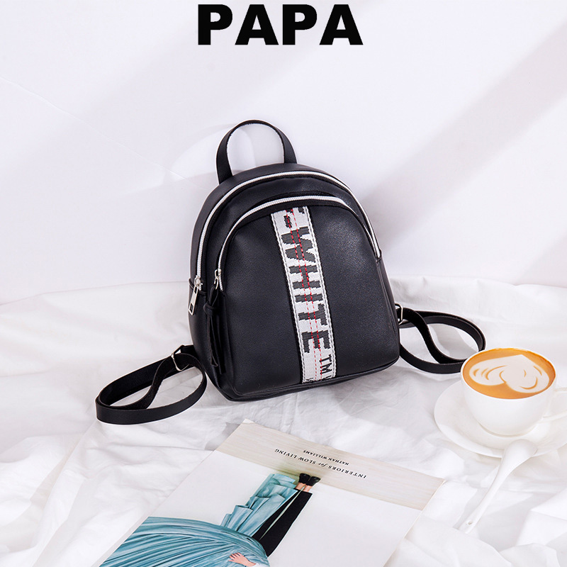Fashion Korean Women&apos;s Bag PU Shoulder Bag Small School Bag Sling Bag Women Backpack Lady Bag