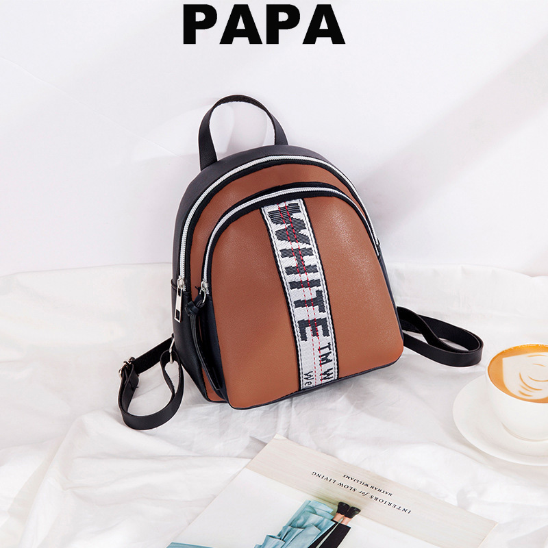 Fashion Korean Women&apos;s Bag PU Shoulder Bag Small School Bag Sling Bag Women Backpack Lady Bag