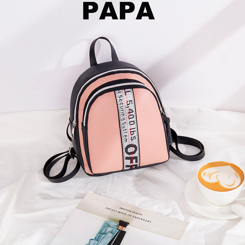 Fashion Korean Women&apos;s Bag PU Shoulder Bag Small School Bag Sling Bag Women Backpack Lady Bag