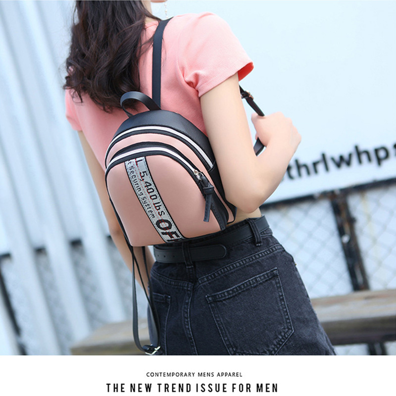 Fashion Korean Women&apos;s Bag PU Shoulder Bag Small School Bag Sling Bag Women Backpack Lady Bag