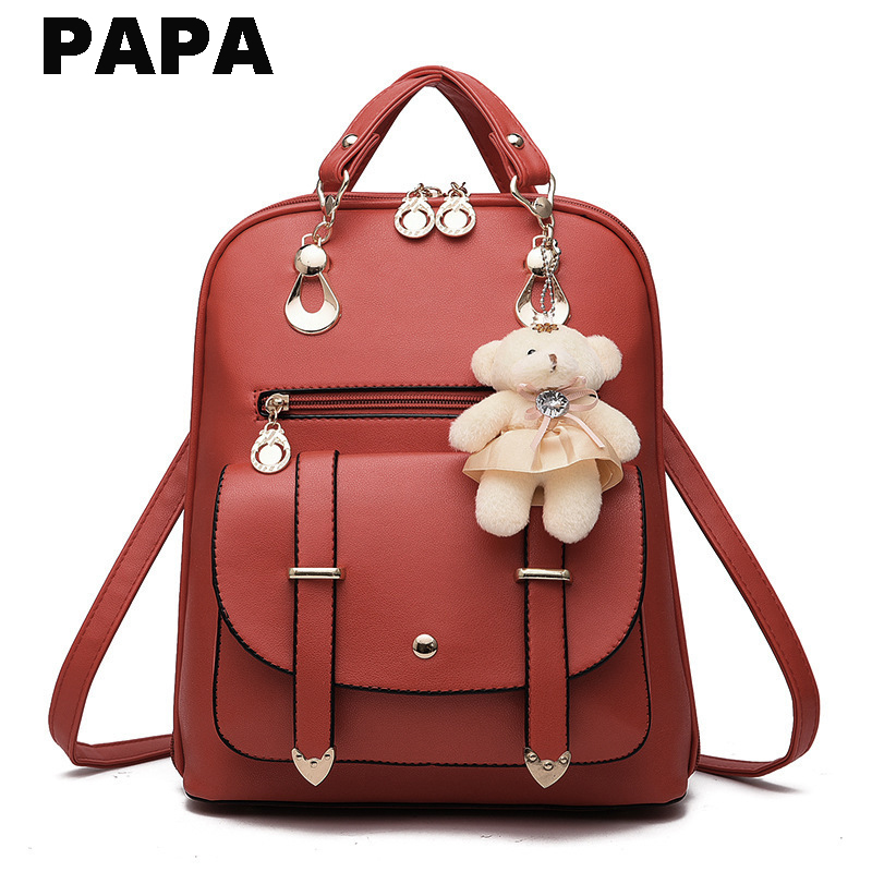 PAPA A112 Fashion PU Women's Shoulder Bag Woman Hand Bag Sling Bag Cross Body Elegant Lady   HandBag