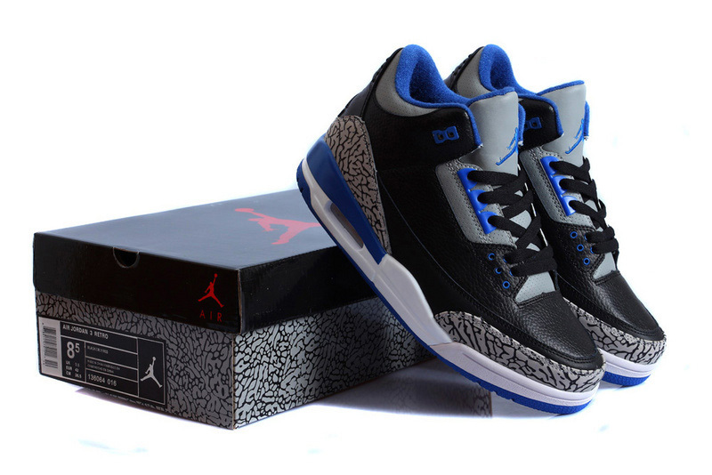 jordan 3 black blue cement