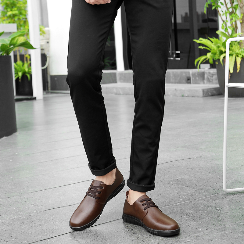 SocNoDn Men Fashion Dress Formal Casual Leather Wedding Office Work Laces Shoes Soft Quality