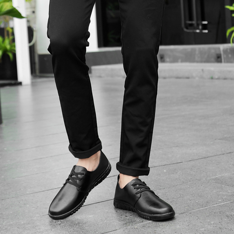 SocNoDn Men Fashion Dress Formal Casual Leather Wedding Office Work Laces Shoes Soft Quality