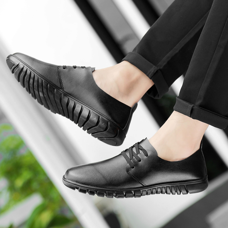 SocNoDn Men Fashion Dress Formal Casual Leather Wedding Office Work Laces Shoes Soft Quality