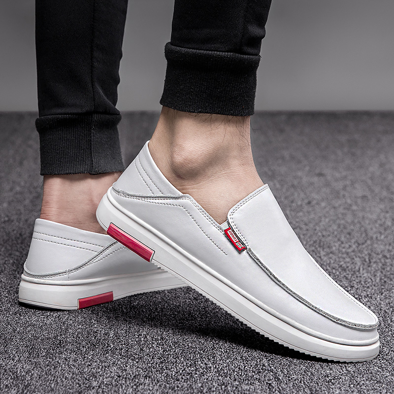 SocNoDn Men Fashion Trend Luxury Casual Genuine Leather Shoes Wedding Office Work Loafers Shoes