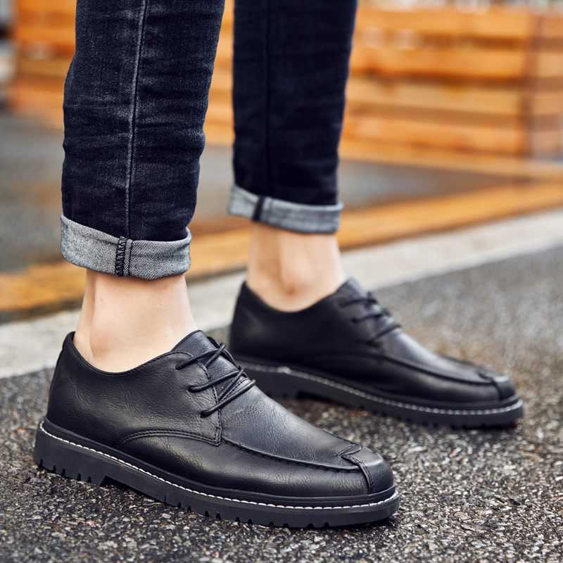 SocNoDn Luxury Men Fashion Dress Casual Formal Genuine Leather Laces Wedding Shoes Men Office Shoes