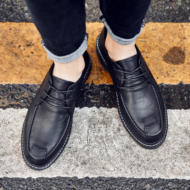 SocNoDn Luxury Men Fashion Dress Casual Formal Genuine Leather Laces Wedding Shoes Men Office Shoes