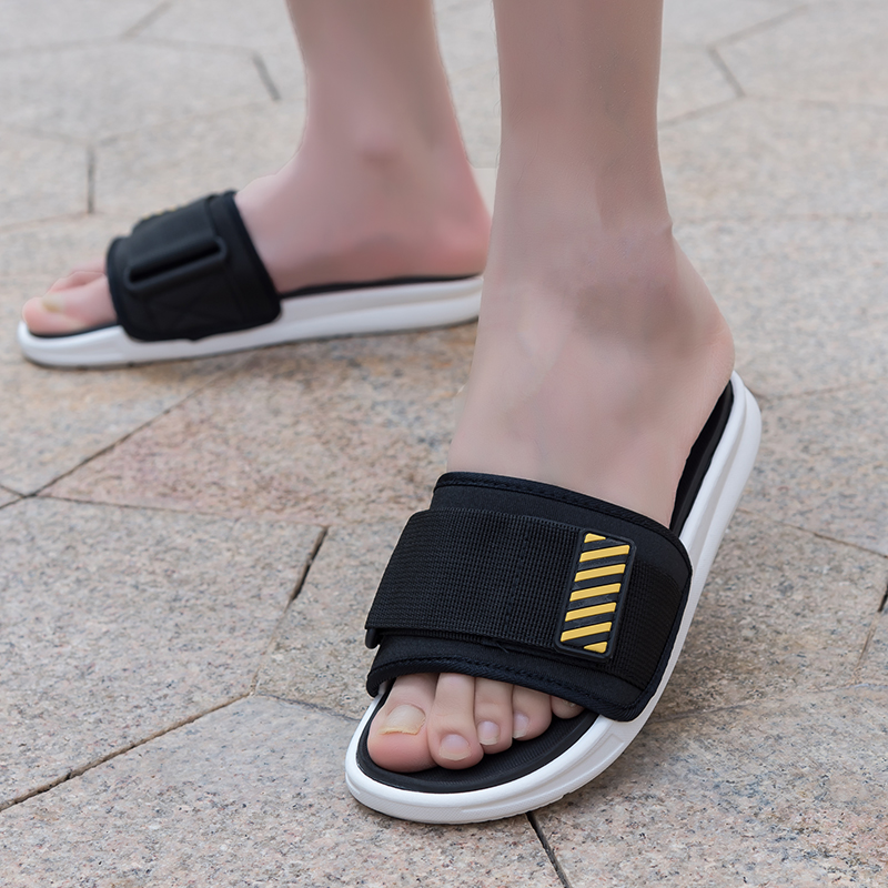 SocNoDn Men&apos;s Luxury Casual Fashion Trend Lycra Fabric Slippers Hiking Shoes Slippers Beach Sandals