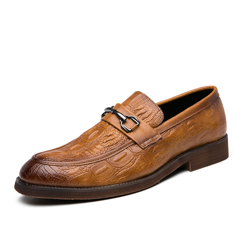SocNoDn Men&apos;s Fashion Dress Formal Luxury Leather Shoes Casual Wedding Party Pointed Loafers Shoes
