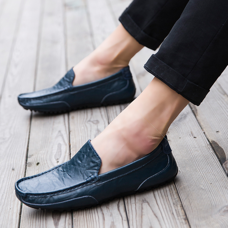 SocNoDn Men&apos;s Fashion Casual Dress Formal Quality Leather Shoes Wedding Banquet Loafers Flats Shoes
