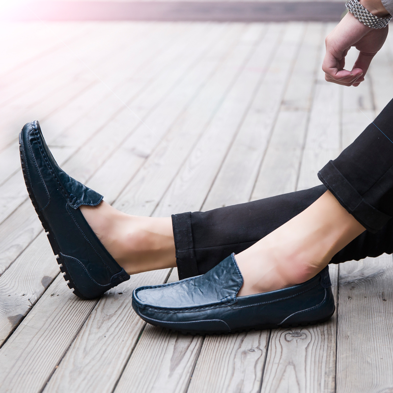 SocNoDn Men&apos;s Fashion Casual Dress Formal Quality Leather Shoes Wedding Banquet Loafers Flats Shoes