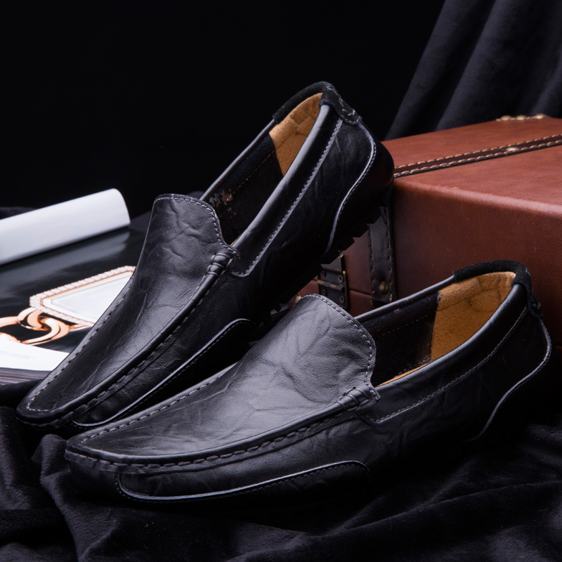 SocNoDn Men&apos;s Fashion Casual Dress Formal Quality Leather Shoes Wedding Banquet Loafers Flats Shoes