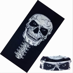 New arrivals Outdoor soft and breathable headscarf face scarf skull pattern dustproof windproof and sun-proof multi-purpose half-face mask headscarf scarf Halloween decoration 8