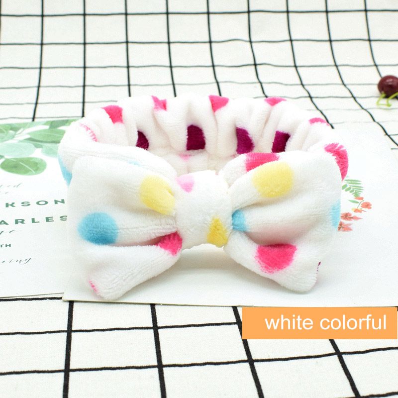 Coral Fleece Soft Bowknot Headbands Wash Face Headband Women Girls Holder Hairbands Hair Accessories