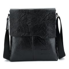 Men's Bag Single Shoulder Bag handbag New Crossbody Bag Wholesale Vertical Men's Business Casual Bag High Quality PU Material Black