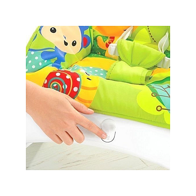 2 IN 1 Toddler Portable Baby Rocker with Dining Table, Music and Vibration 0-3yrs