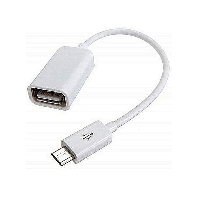 OTG Cable Micro USB cable - White