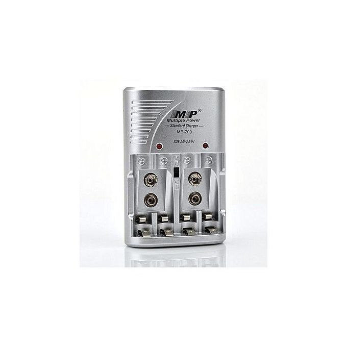 Multiple Power MP 709 Standard Charger 4 slots for AA AAA 9V Ni-mh Ni-cd Rechargeable Battery 220V.