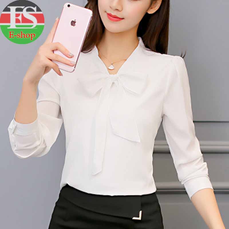 Women Tops And Blouses Office Lady Blouse Slim Shirts Women Blouses Plus Size Tops Casual Shirt