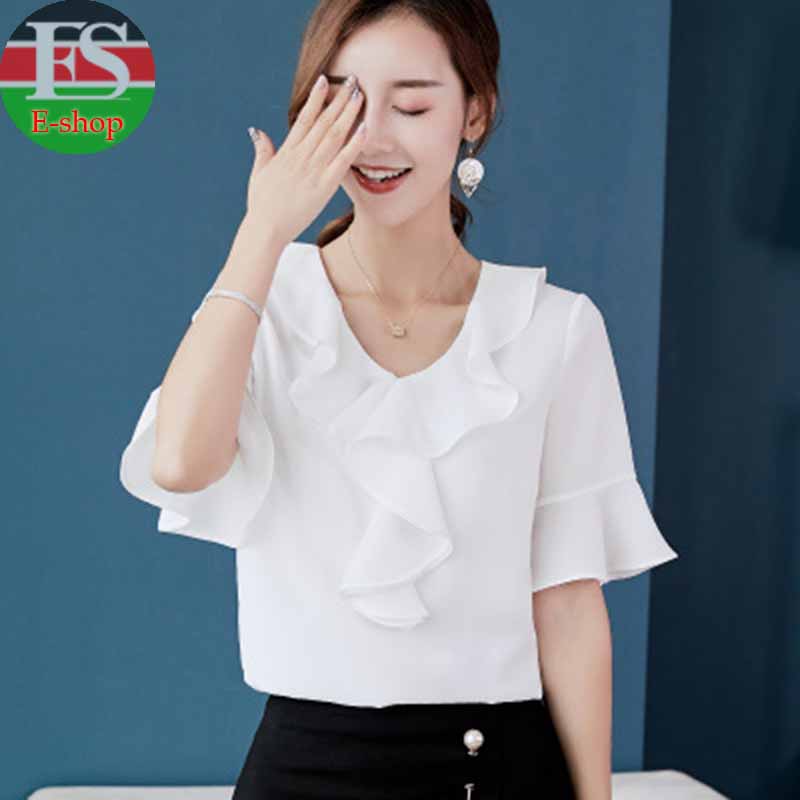 Women Tops And Blouses Office Lady Blouse Slim Shirts Women Blouses Plus Size Tops Casual Shirt