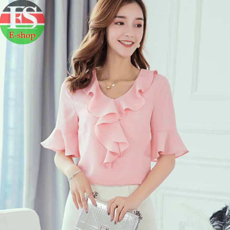 Women Tops And Blouses Office Lady Blouse Slim Shirts Women Blouses Plus Size Tops Casual Shirt