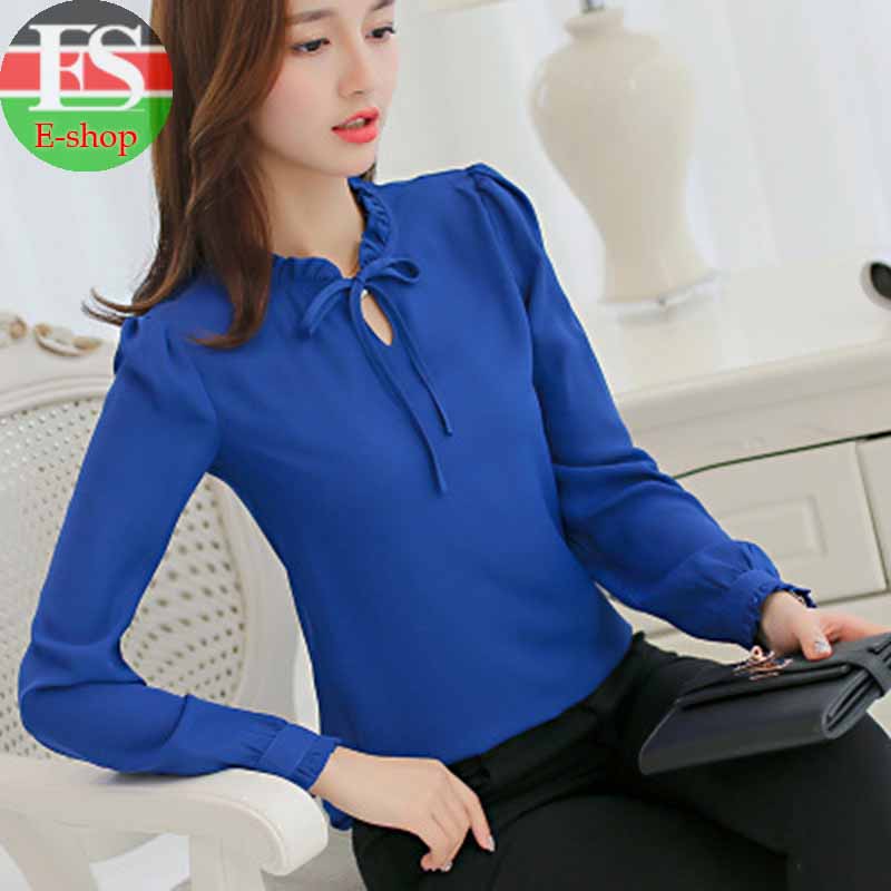 Women Tops And Blouses Office Lady Blouse Slim Shirts Women Blouses Plus Size Tops Casual Shirt