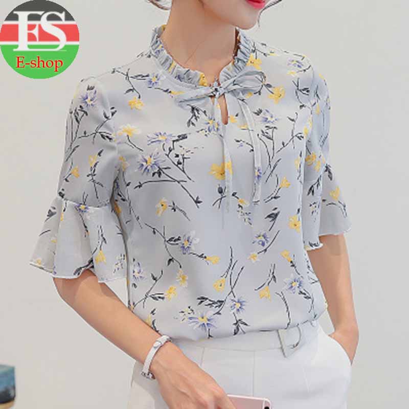 Women Tops And Blouses Office Lady Blouse Slim Shirts Women Blouses Plus Size Tops Casual Shirt