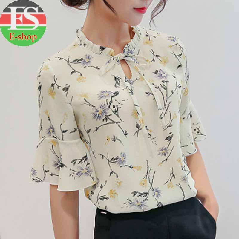 Women Tops And Blouses Office Lady Blouse Slim Shirts Women Blouses Plus Size Tops Casual Shirt