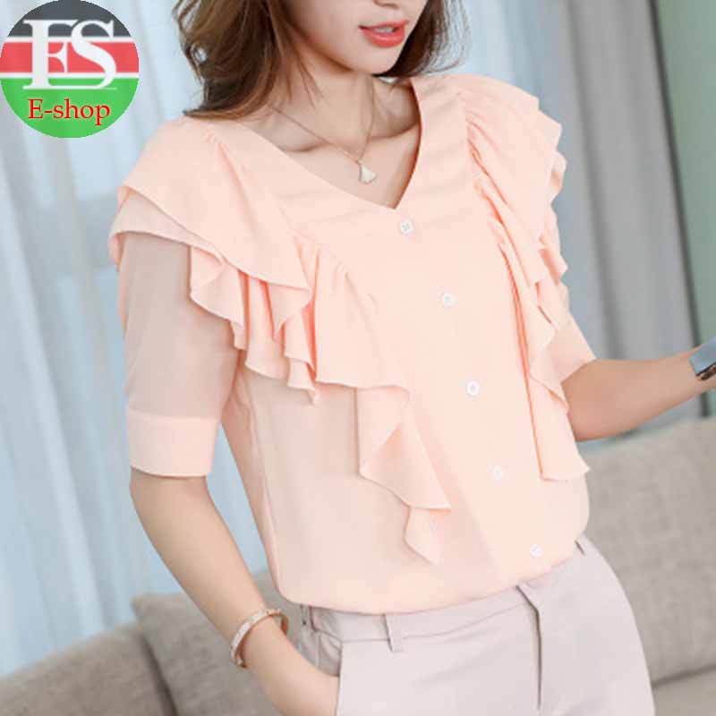 Women Tops And Blouses Office Lady Blouse Slim Shirts Women Blouses Plus Size Tops Casual Shirt