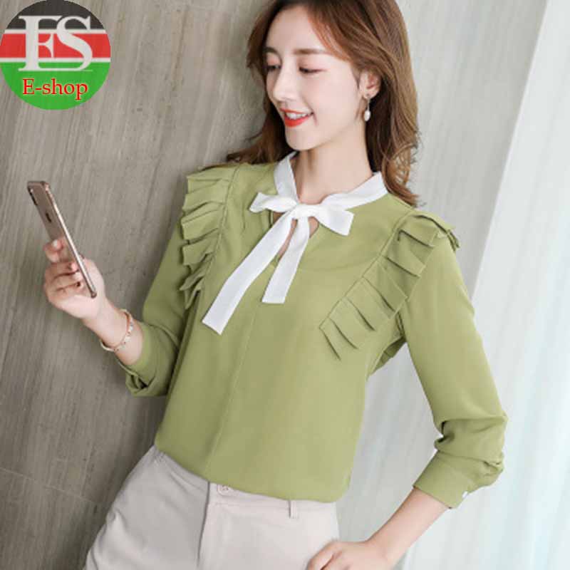 Women Tops And Blouses Office Lady Blouse Slim Shirts Women Blouses Plus Size Tops Casual Shirt