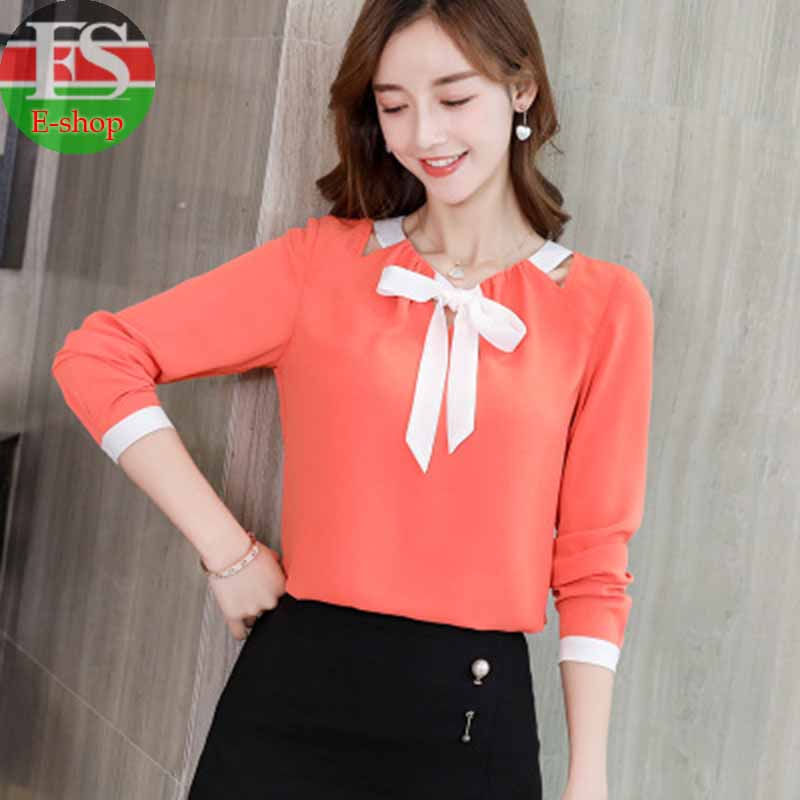 Women Tops And Blouses Office Lady Blouse Slim Shirts Women Blouses Plus Size Tops Casual Shirt