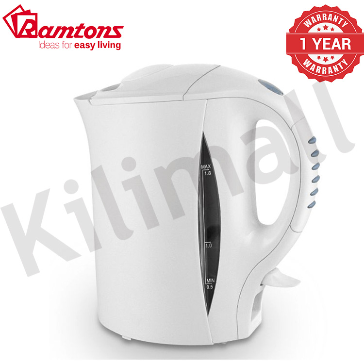 Ramtons RM/264 - Corded Electric Kettle 1.7L，1700ml capacity， 2200 watts， With dry boil protection， On/Off switch and light indicator， Anti-slip handle grip & feet， Safety lock lid，