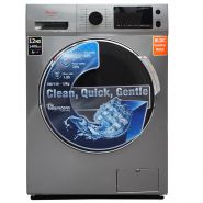 Ramtons RW/154 - 7KG Front Load Washing Machine- Silver,Front Load, Wash Capacity: 7Kg, Fully Automatic, Spin Speed 1400 RPM, Spin drying efficiency,