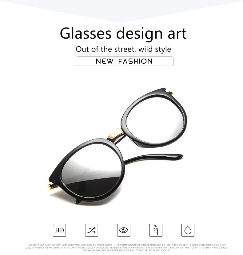 Round Retro Sunglasses for Men and Women Fashion golden design Vintage Classic Frame