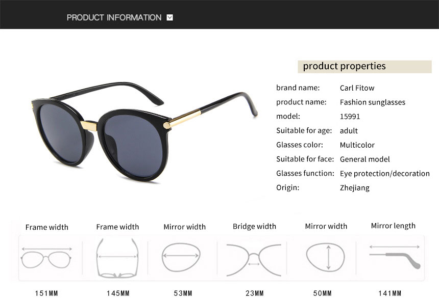 Round Retro Sunglasses for Men and Women Fashion golden design Vintage Classic Frame