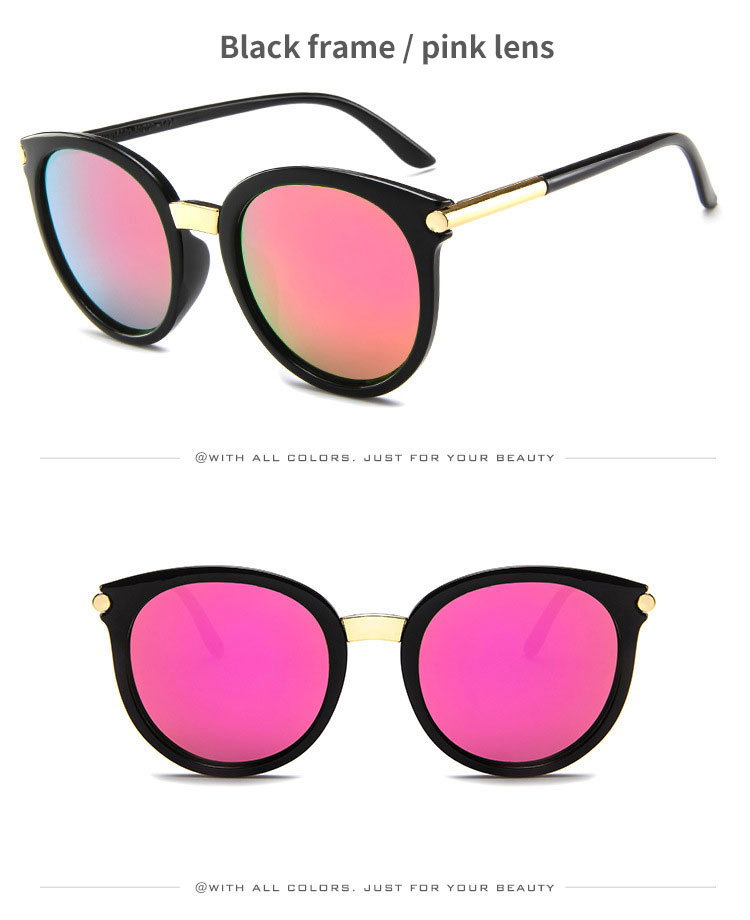 Round Retro Sunglasses for Men and Women Fashion golden design Vintage Classic Frame