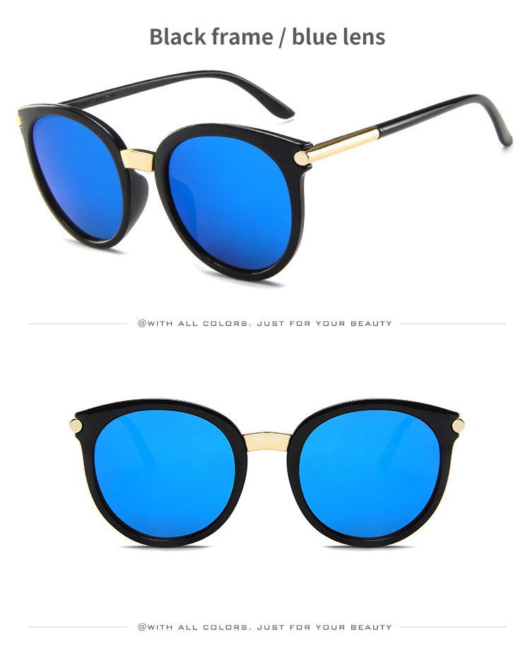 Round Retro Sunglasses for Men and Women Fashion golden design Vintage Classic Frame