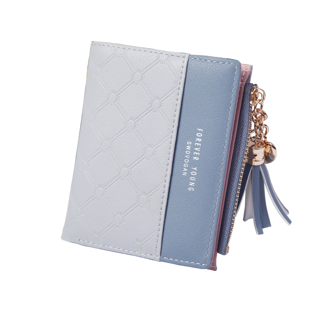 Wallet Ladies Fashion Small Fresh Buckle Wallets Zipper Multi-function Short Coin Purse
