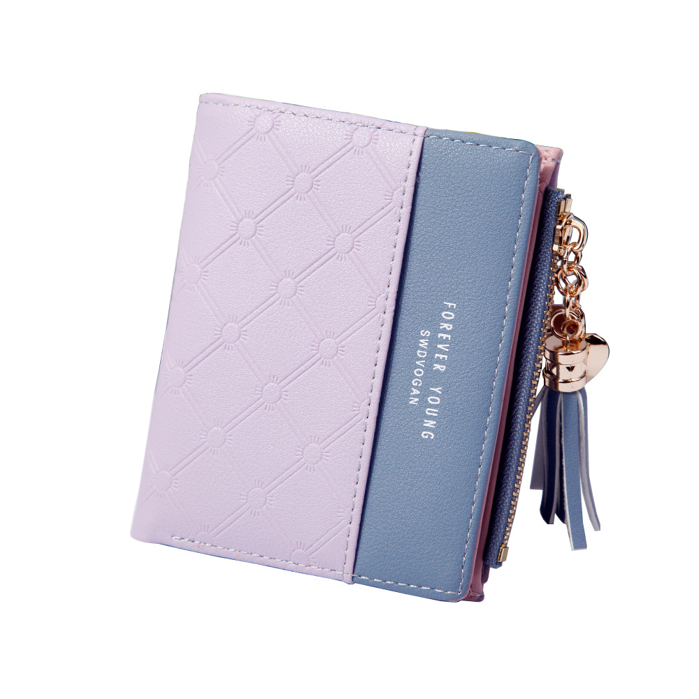 Wallet Ladies Fashion Small Fresh Buckle Wallets Zipper Multi-function Short Coin Purse