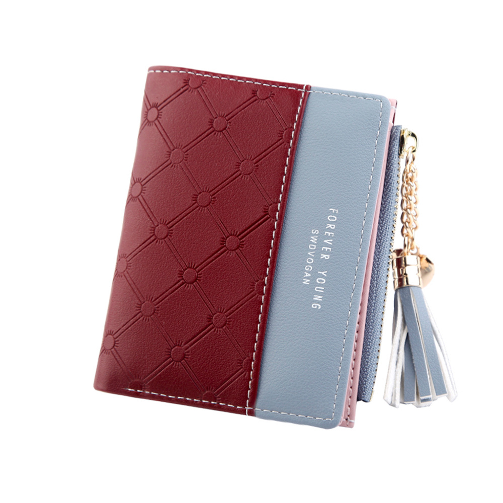 Wallet Ladies Fashion Small Fresh Buckle Wallets Zipper Multi-function Short Coin Purse