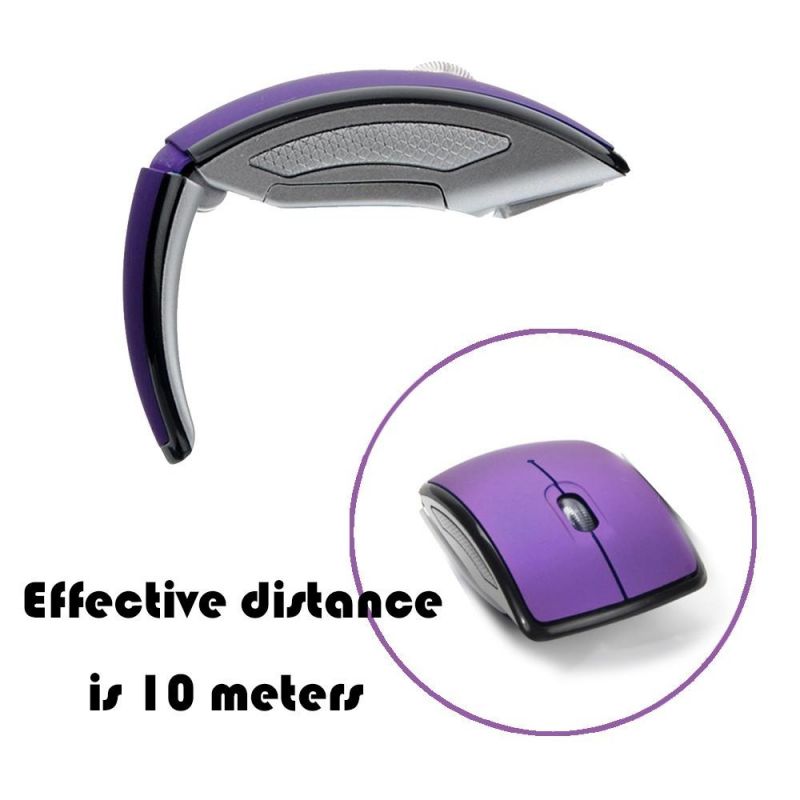 Wireless Mouse 2.4G Mouse Foldable Optical Mice USB Receiver for Laptop PC Computer Desktop Office