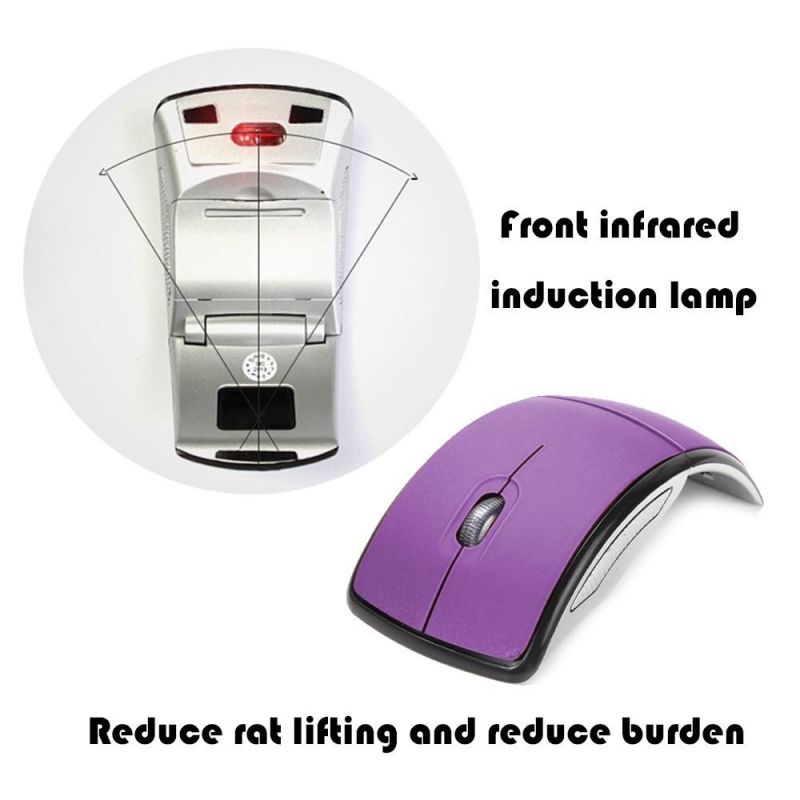 Wireless Mouse 2.4G Mouse Foldable Optical Mice USB Receiver for Laptop PC Computer Desktop Office
